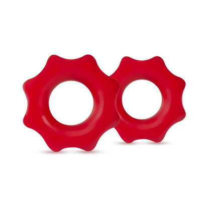 STAY HARD NUTZ COCKRING 2-PACK RED