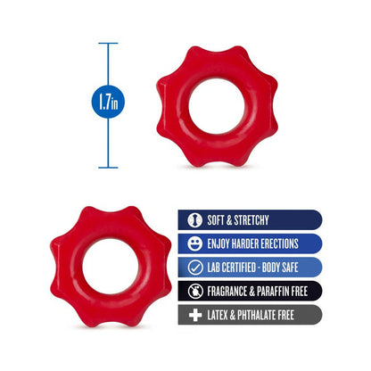 BLUSH - STAY HARD NUTZ COCKRING 2 PACK