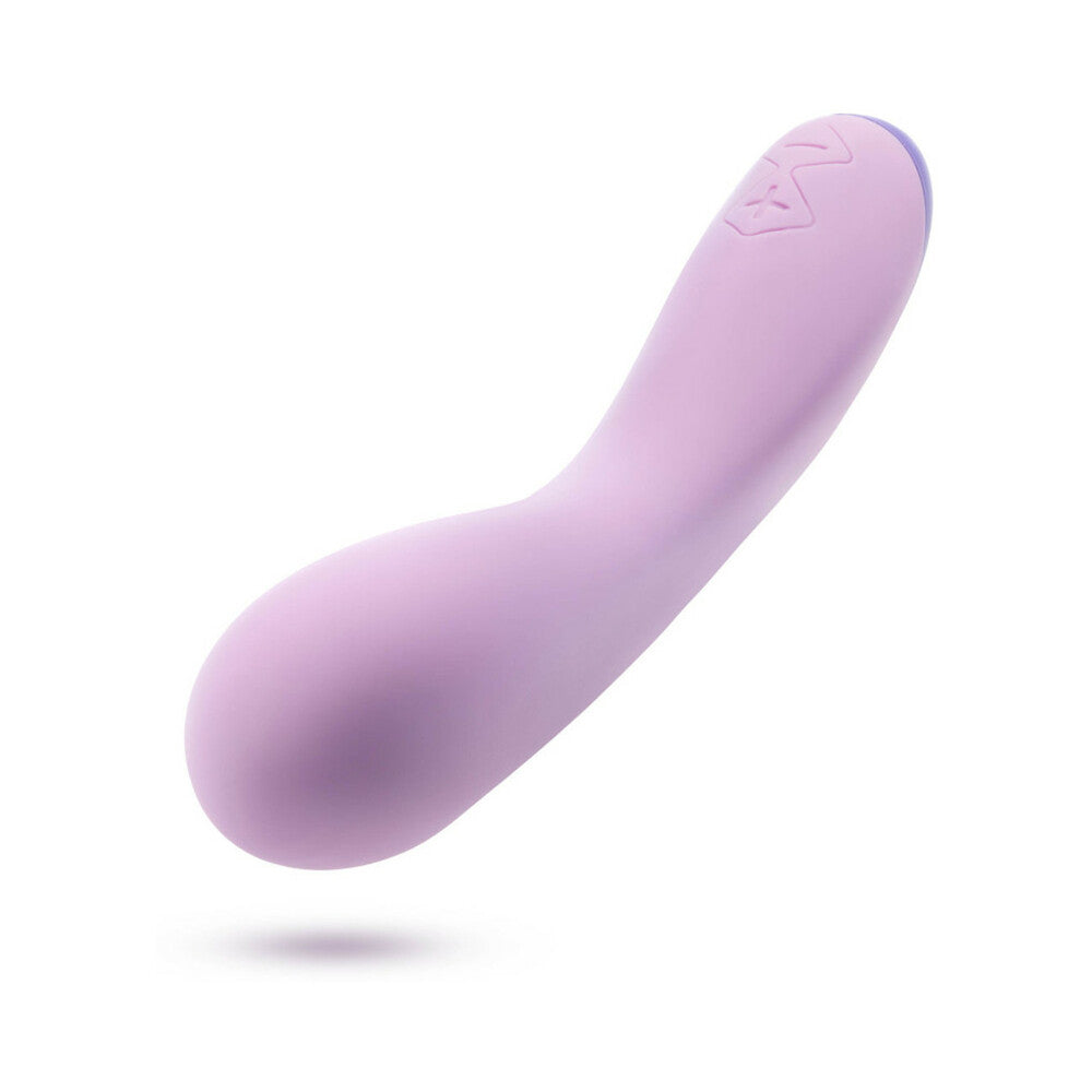 WELLNESS G CURVE RECHARGEABLE SILICONE G-SPOT VIBRATOR PURPLE