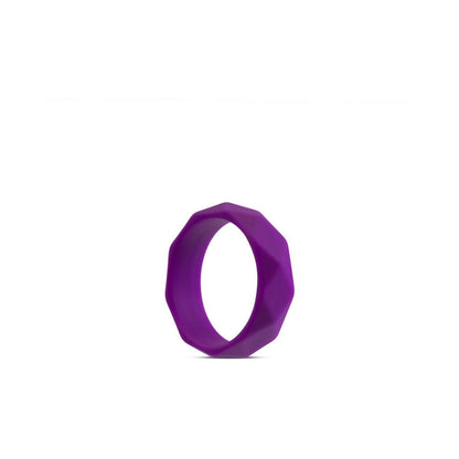 WELLNESS GEO SILICONE COCKRING PURPLE