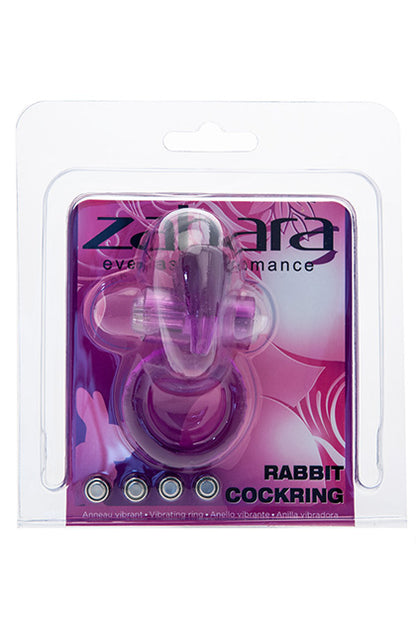 ZAHARA - ANILLA CONEJO LILA TRANSP PACK 48