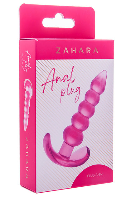 Zahara Bubble Anal Plug Clear Pink