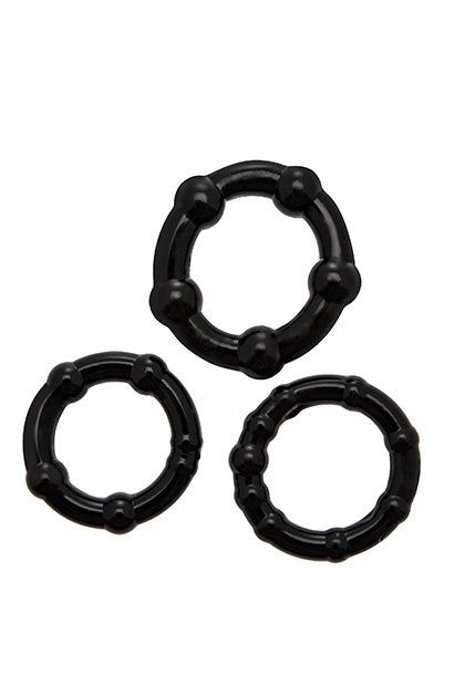 ZAHARA - ANILLAS 3 PCS BLACK