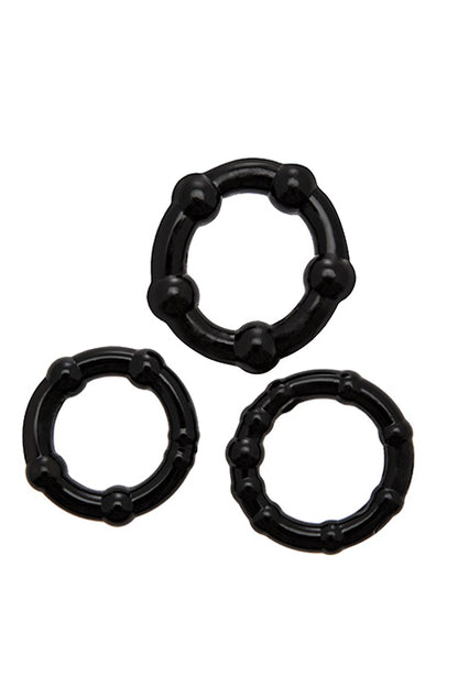 ZAHARA - ANILLAS 3 PCS BLACK