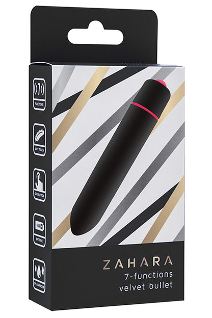 ZAHARA - BLACK - ZAHARA 7 FUNCTIONS VELVET BULLET