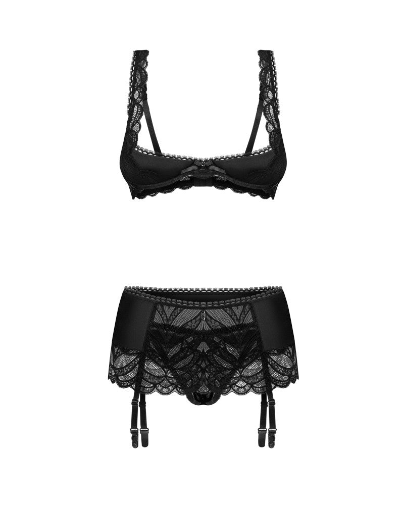 OBSESSIVE - LECILLE 3-PCS CROTCHLESS SET - S/M