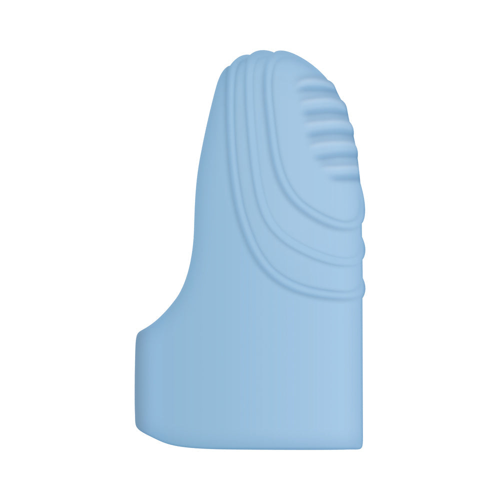 EVOLVED - FINGERLICIOUS RECHARGEABLE SILICONE FINGER VIBRATOR BLUE