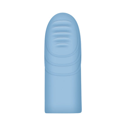 EVOLVED - FINGERLICIOUS RECHARGEABLE SILICONE FINGER VIBRATOR BLUE