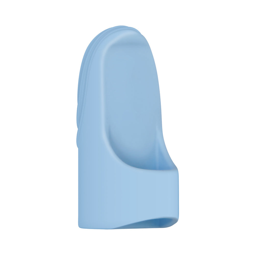 EVOLVED - FINGERLICIOUS RECHARGEABLE SILICONE FINGER VIBRATOR BLUE