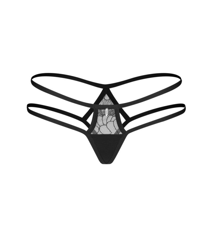 OBSESSIVE - ARROWEL BLACK PANTIES - L/XL
