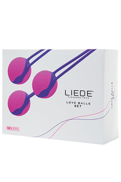 LIEBE - BOLAS SET PURPLE/FUCHSIA