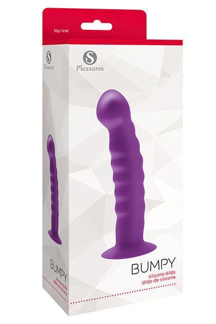 S PLEASURES - BUMPY DILDO PURPLE