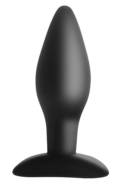 S PLEASURES - SILICONE BUTT PLUG LARGE BLACK