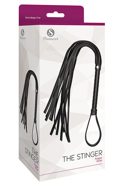 S PLEASURES - THE STINGER FLOGGER BLACK