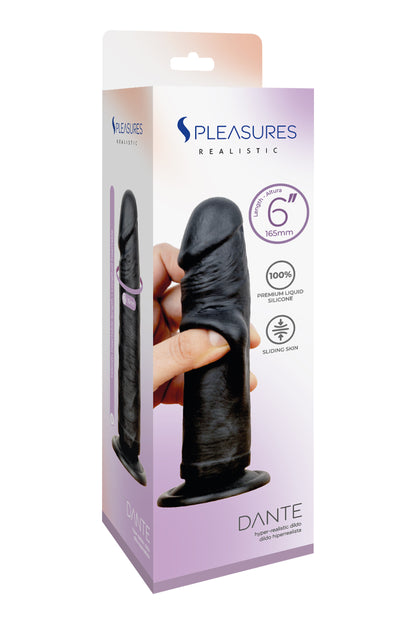 S PLEASURES REALISTIC - DANTE 6 - BLACK