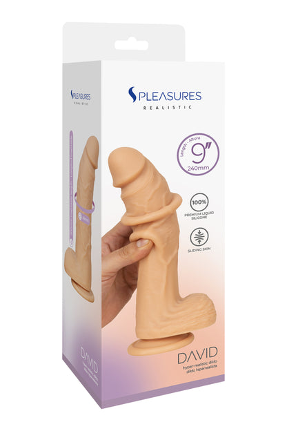 S PLEASURES REALISTIC - DAVID 9 - FLESH