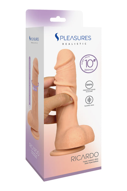 S PLEASURES REALISTIC - RICARDO 10- FLESH