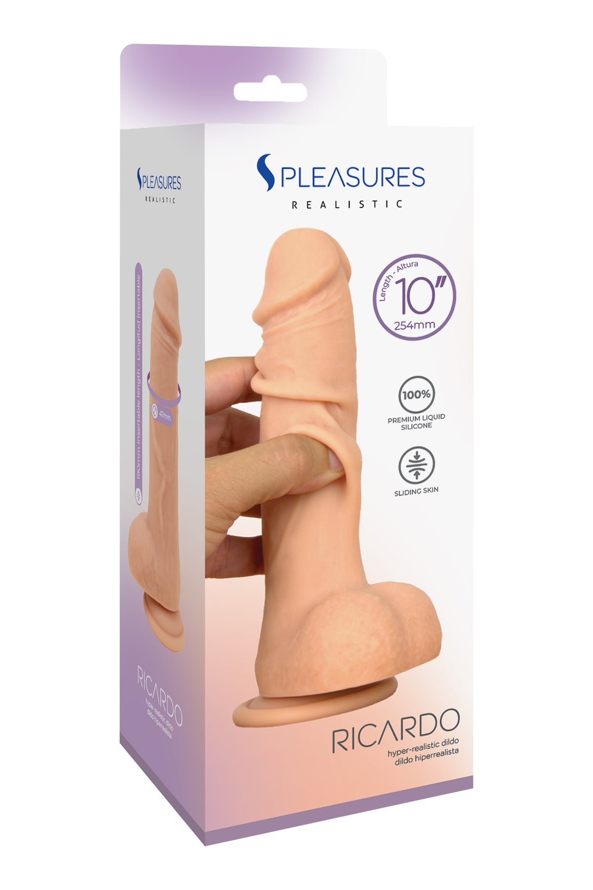 S PLEASURES REALISTIC - RICARDO 10- FLESH