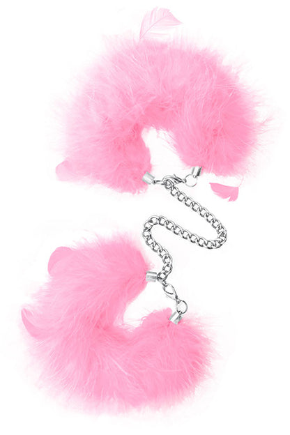 S PLEASURES - FEATHER CUFFS PINK