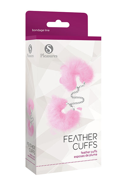 S PLEASURES - FEATHER CUFFS PINK