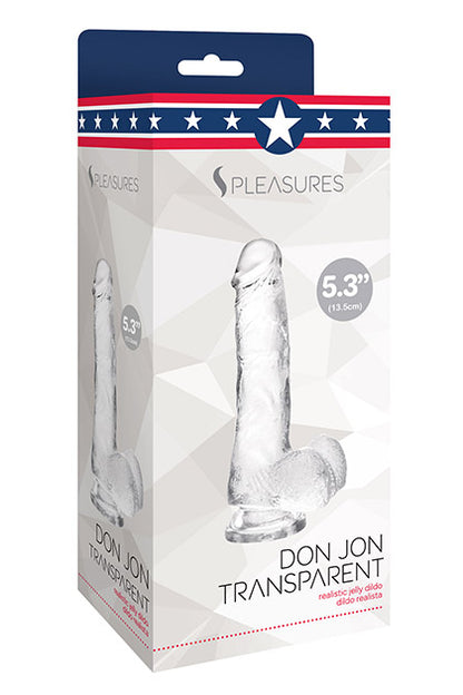 S PLEASURES - JELLY DILDO TRANSPARENT