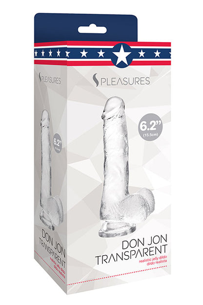 S PLEASURES - JELLY DILDO TRANSPARENT