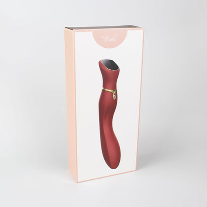 VIOTEC - VIBRADOR PUNTO G DE PANTALLA TÁCTIL CHANCE EN COLOR VINO