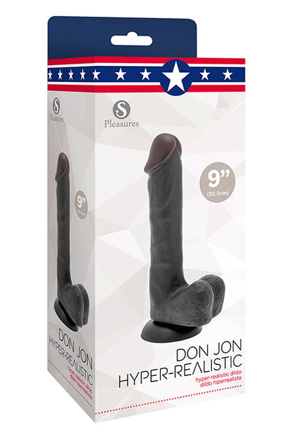 S PLEASURES - DON JON BLACK HIPERREALISTIC 22,5 CM