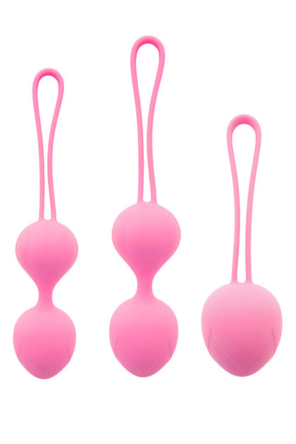 S PLEASURES PREMIUM LINE - TRIO KEGEL TRAINER LIGHT PINK