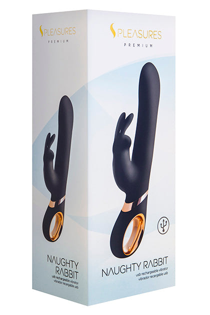 S PLEASURES PREMIUM LINE - NAUGHTY RABBIT BLACK