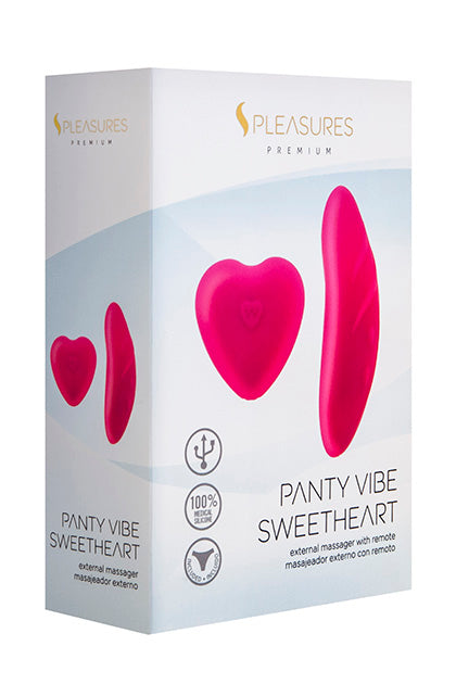 S PLEASURES PREMIUM LINE - PANTY VIBE SWEETHEART PINK