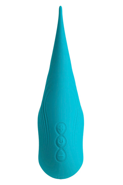 S PLEASURES VELVET - STELLAR CLITORAL STIMULATOR - TURQUOISE