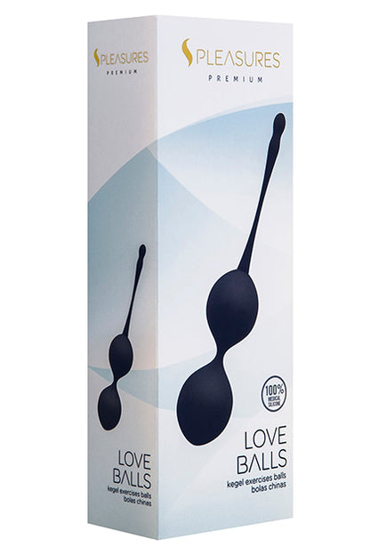 S PLEASURES PREMIUM LINE - LOVE BALLS BLACK