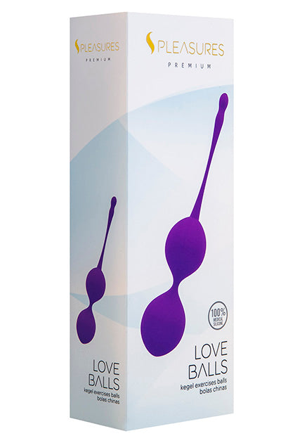S PLEASURES PREMIUM LINE - LOVE BALLS PURPLE