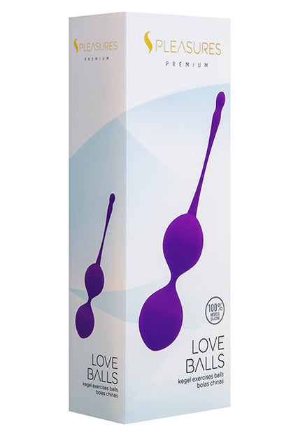 S PLEASURES PREMIUM LINE - LOVE BALLS PURPLE