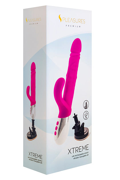 LÍNEA PREMIUM S PLEASURES - VIBRADOR XTREME ROSA