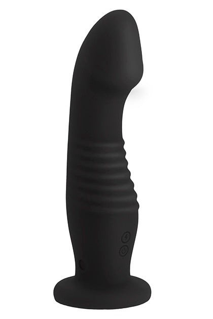 S PLEASURES VELVET - VIBRATING DILDO AEON BLACK