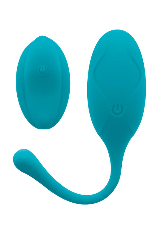 S PLEASURES VELVET - HUEVO VIBRADOR DE TERCIOPELO TURQUESA