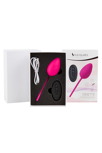 S PLEASURES VELVET - EGG VIBRATOR ODETTE - CERISE