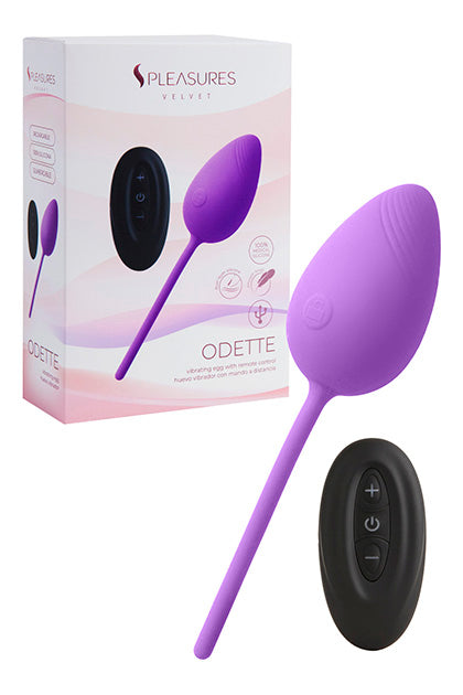 S PLEASURES VELVET - EGG VIBRATOR ODETTE - CANDY VIOLET