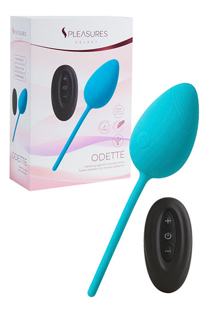 S PLEASURES VELVET - EGG VIBRATOR ODETTE - TURQUOISE