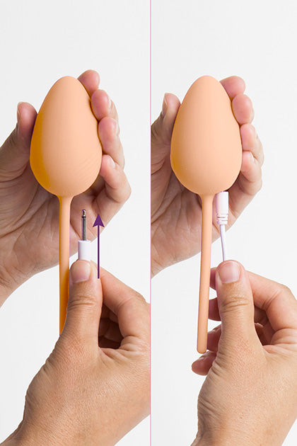 S PLEASURES VELVET - EGG VIBRATOR ODETTE - PEACH