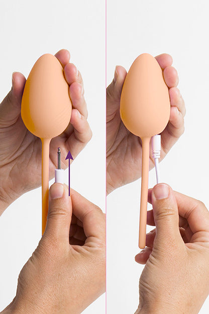 S PLEASURES VELVET - EGG VIBRATOR ODETTE - PEACH