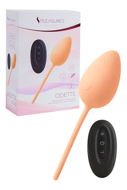 S PLEASURES VELVET - EGG VIBRATOR ODETTE - PEACH