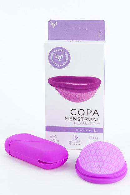 Menstrual Cup Size L - Purple