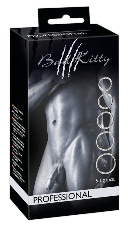 ORION - BAD KITTY - BAD KITTY SET OF 5 METAL RINGS