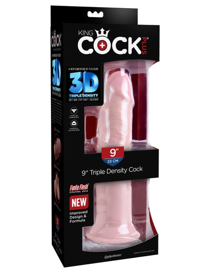 PIPEDREAM - KING COCK PLUS - 9" TRIPLE DENSITY COCK LIGHT