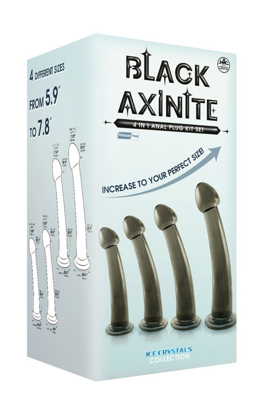 NMC - BLACK AXINITE 4 IN 1 ANAL PLUG KIT SET