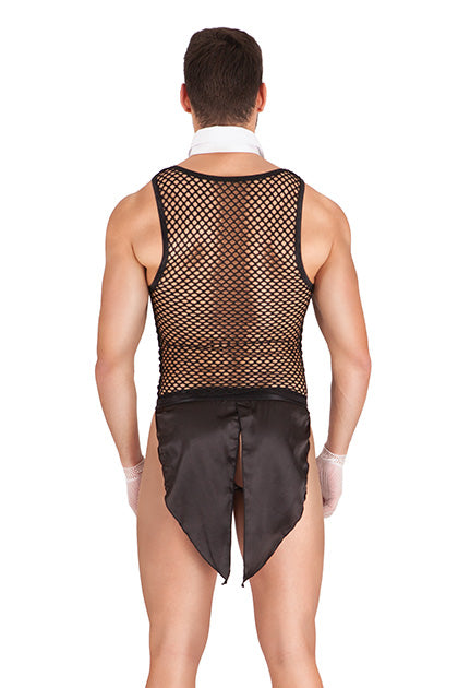 S PLEASURES LINGERIE - DISFRAZ MAYORDOMO SET NEGRO/BLANCO TU