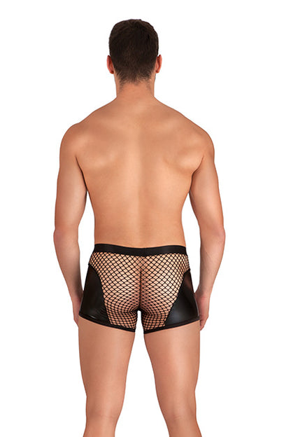 S PLEASURES LINGERIE - BOXER RED NEGRO TU